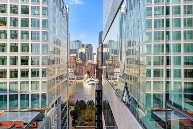 a view of a city from a balcony
