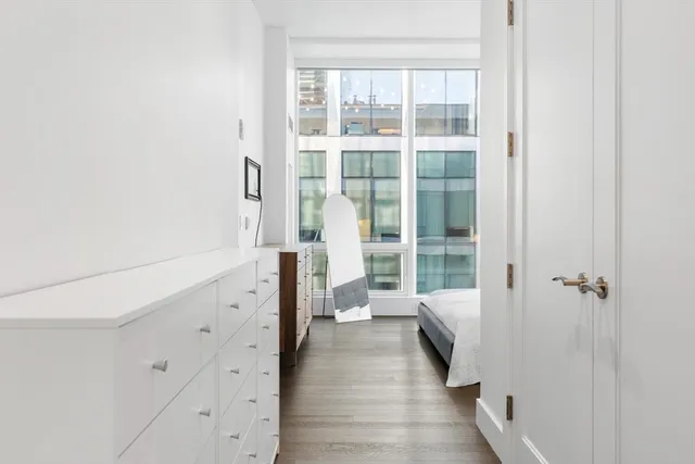 a view of a walk in closet