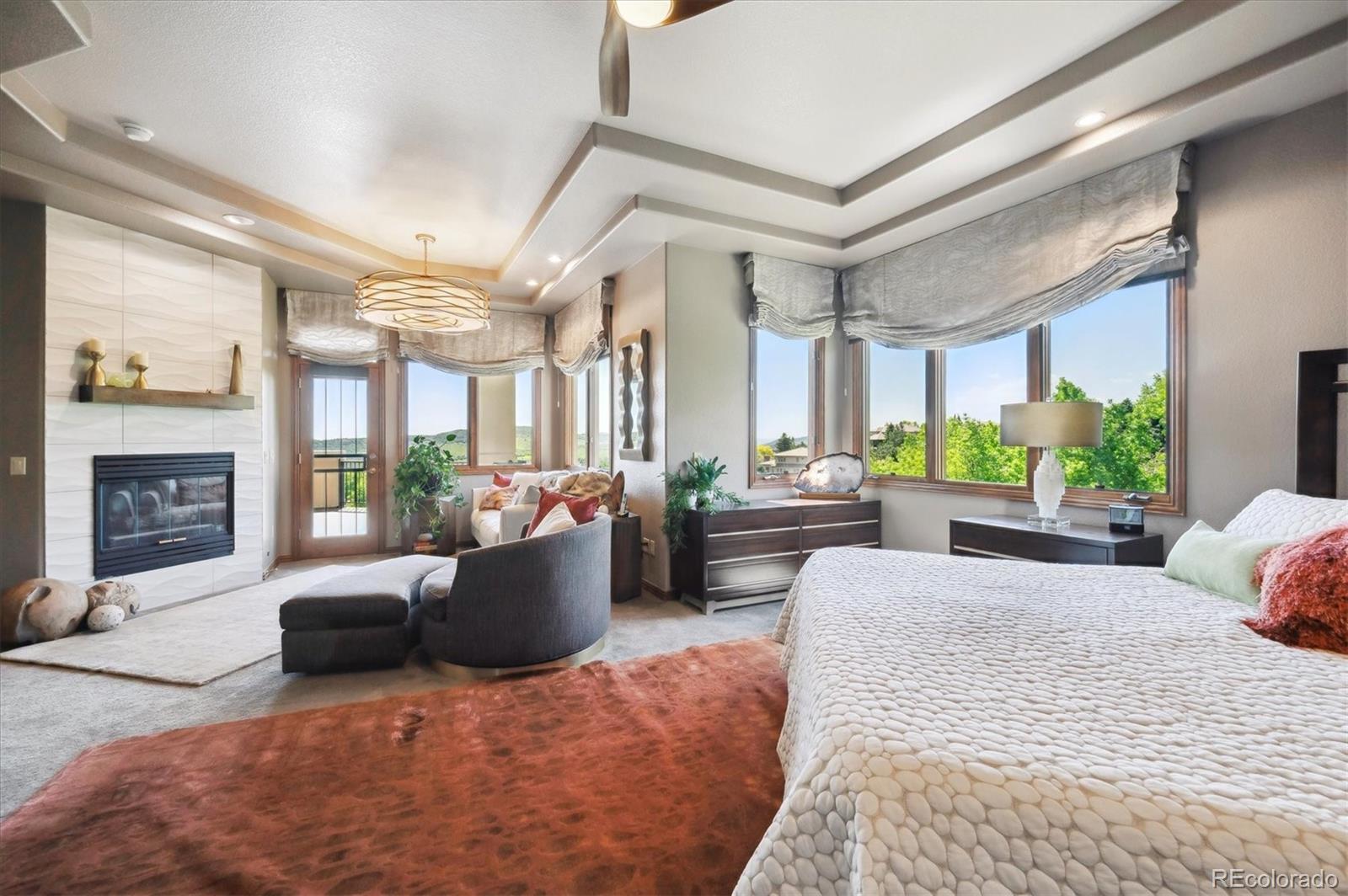 16134 Sandstone Drive Morrison, CO 80465 - Photo 13 of 30 a living room with furniture and a fireplace