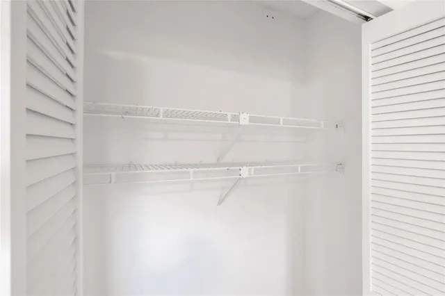 a close view of closet