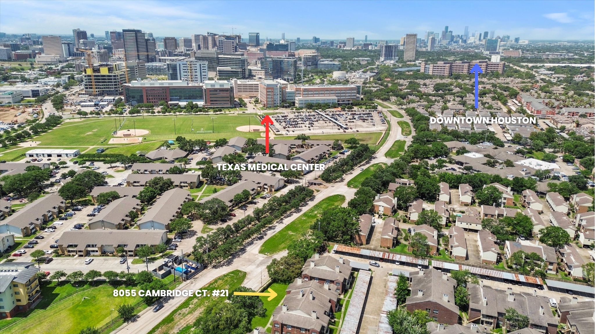 8055 Cambridge Street, Unit 21 Houston, TX 77054 - Photo 15 of 15 a view of a city