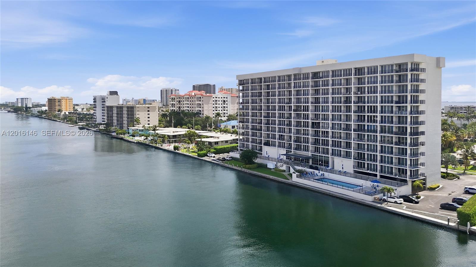 521 North Riverside Drive, Unit 606 Pompano Beach, FL 33062 - Photo 40 of 50 a view of a city with tall buildings