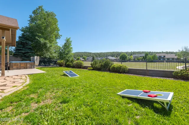 a view of outdoor space with seating area