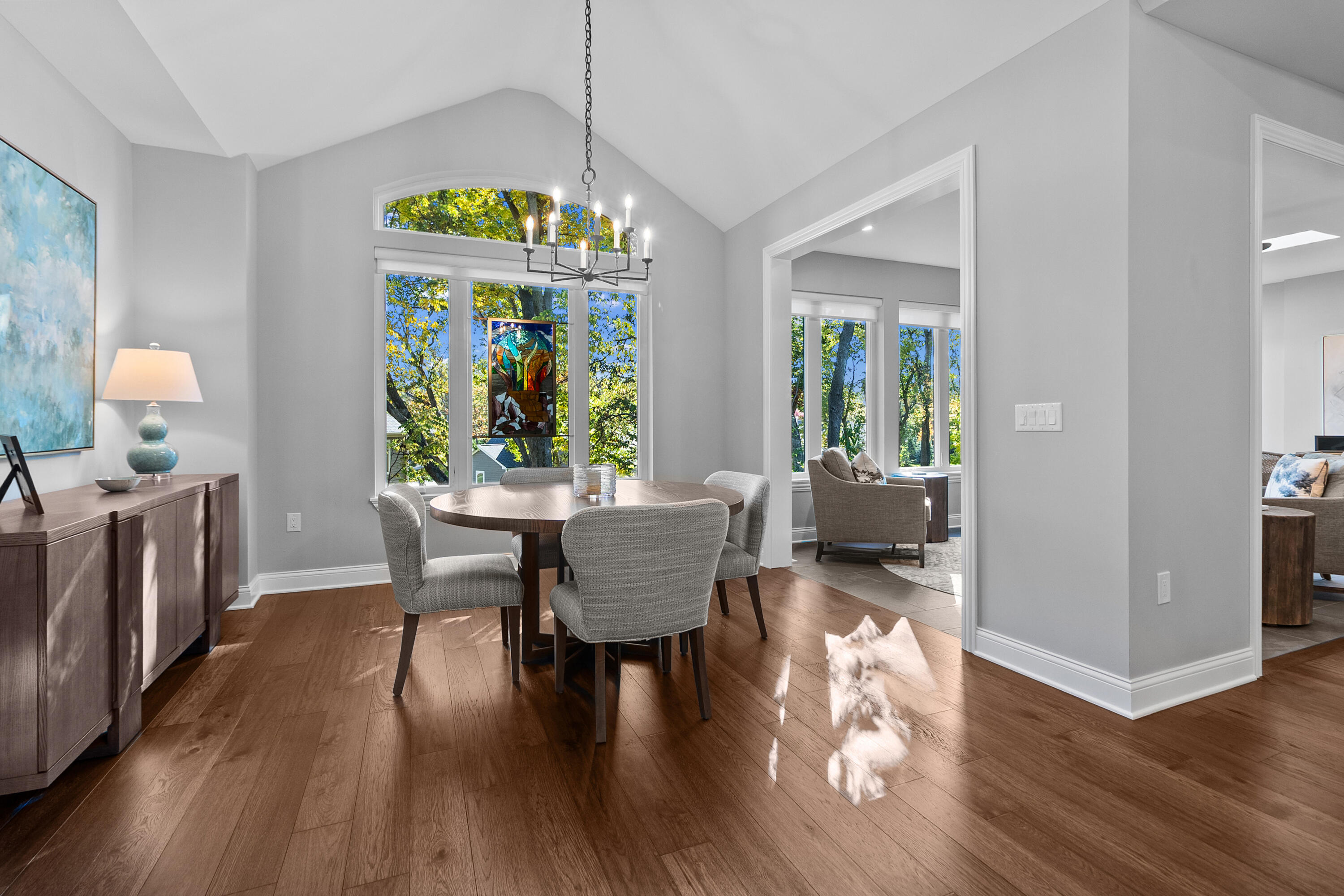 1581 Ryder Cup Road, Unit 1631 Geneva, WI 53147 - Photo 6 of 54 Vaulted Ceilings in Dining Room and Kitchen