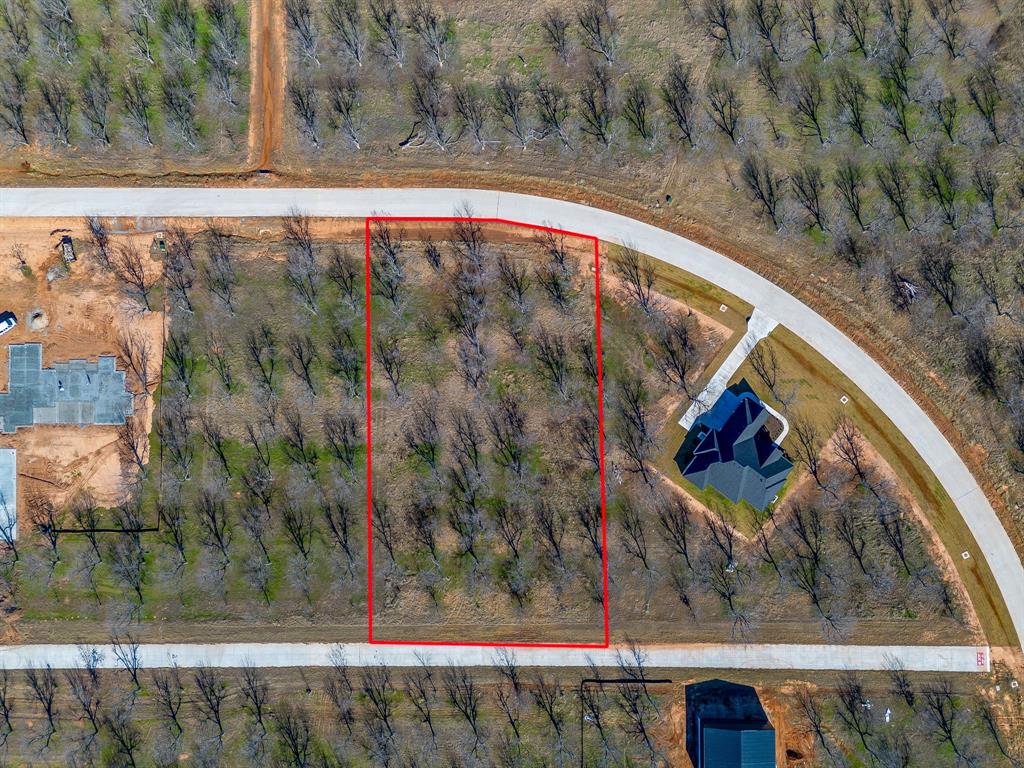 1437 Cirrus Loop Granbury, TX 76049 - Photo 13 of 35 Aerial view of property's location with property boundaries highlighted