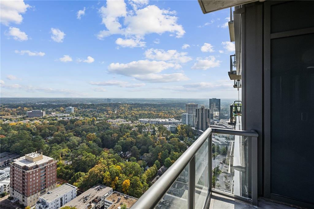 3630 Peachtree Road Northeast, Unit 3106 Atlanta, GA 30326 - Photo 21 of 41 a view of a city from a balcony