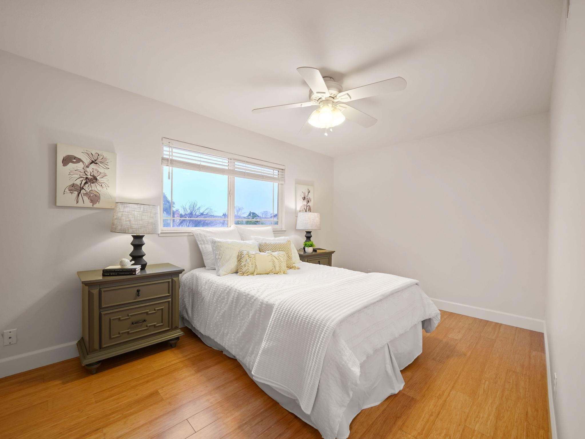 3433 Surry Place Fremont, CA 94536 - Photo 33 of 53 a bedroom with a bed and wooden floor