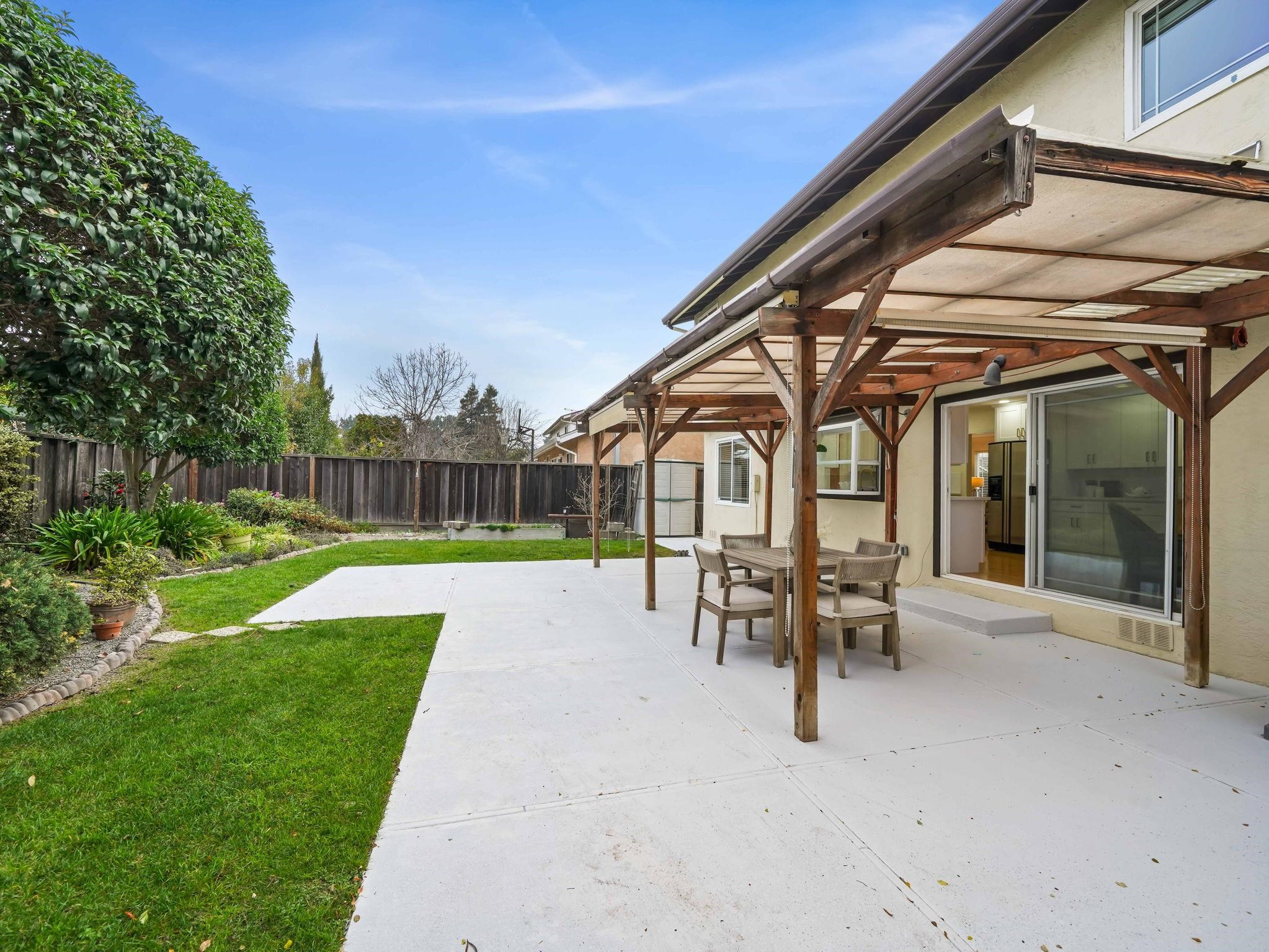 3433 Surry Place Fremont, CA 94536 - Photo 46 of 53 a view of a house with backyard and a sitting area
