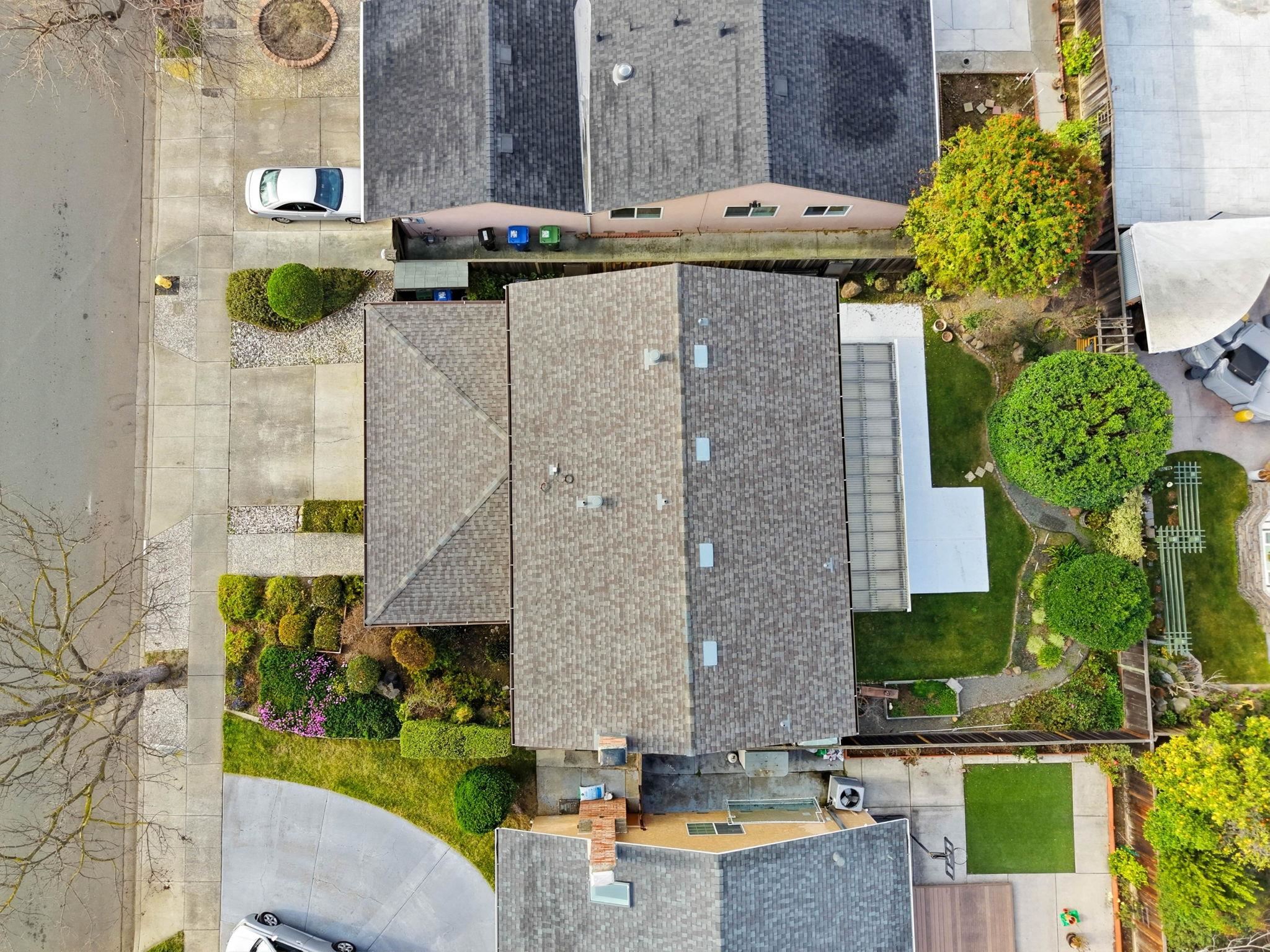 3433 Surry Place Fremont, CA 94536 - Photo 47 of 53 an aerial view of a house with swimming pool