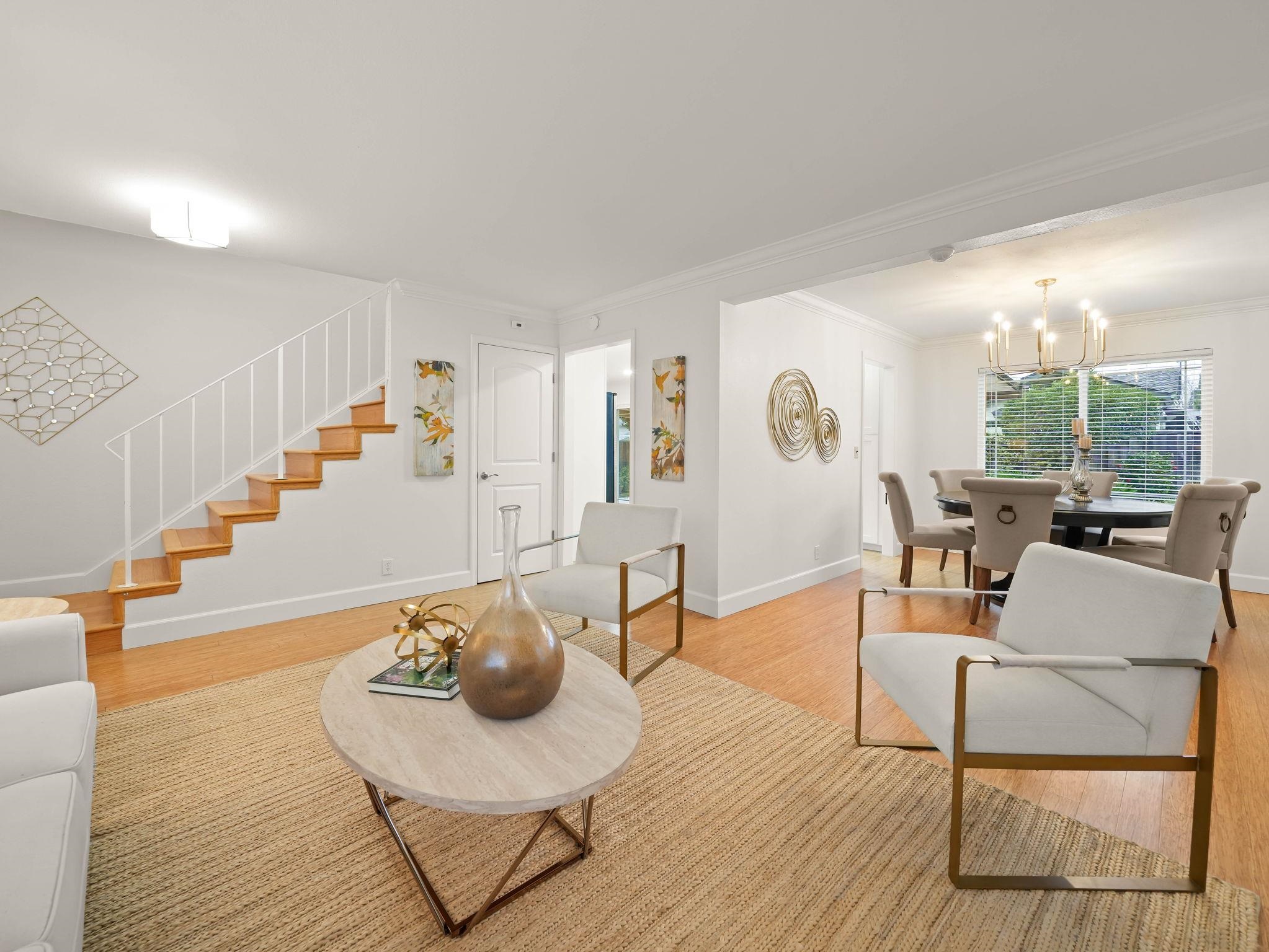 3433 Surry Place Fremont, CA 94536 - Photo 10 of 53 a living room with furniture and wooden floor