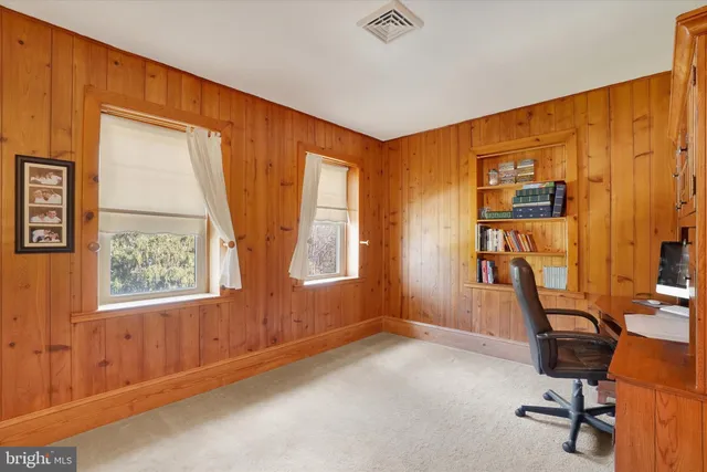 a view of workspace with a window