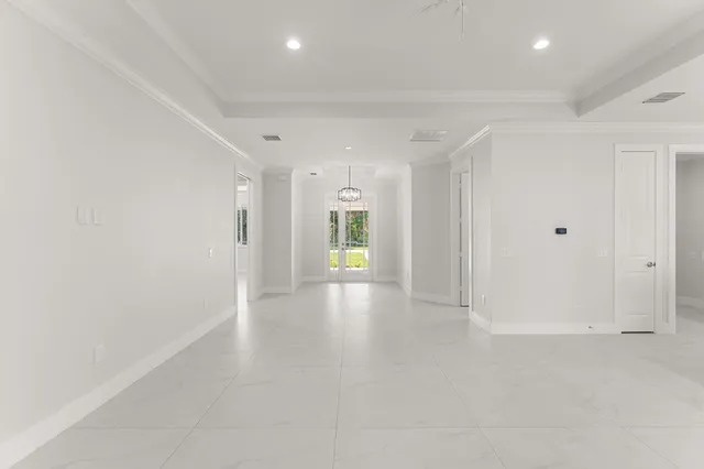 a view of empty room