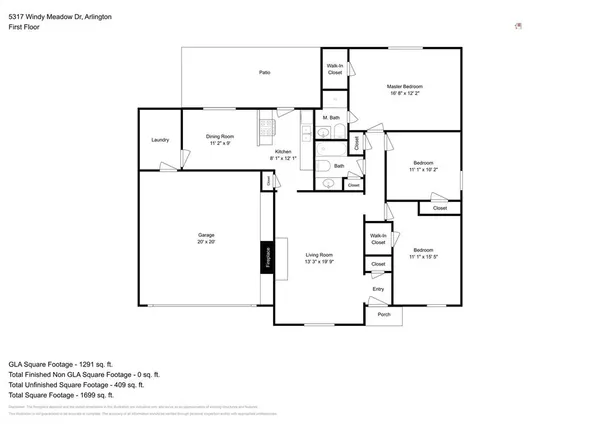 $2,000 | 5317 Windy Meadow Drive, Arlington, TX 76017