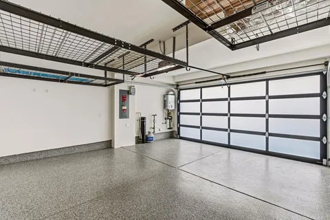 a view of a building with a street