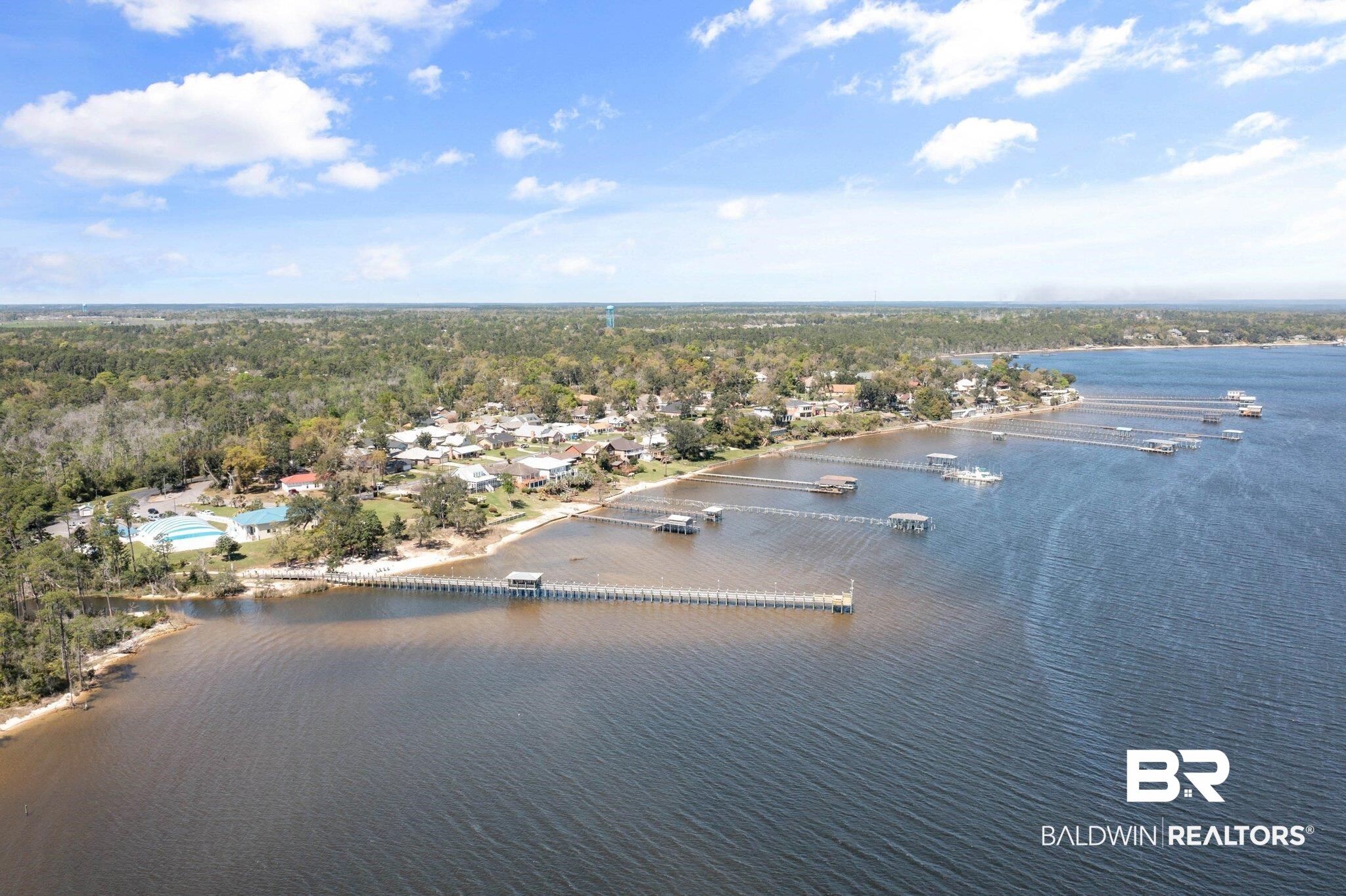1325 Ridgewood Drive Lillian, AL 36549 - Photo 23 of 32 Aerial view of a large body of water