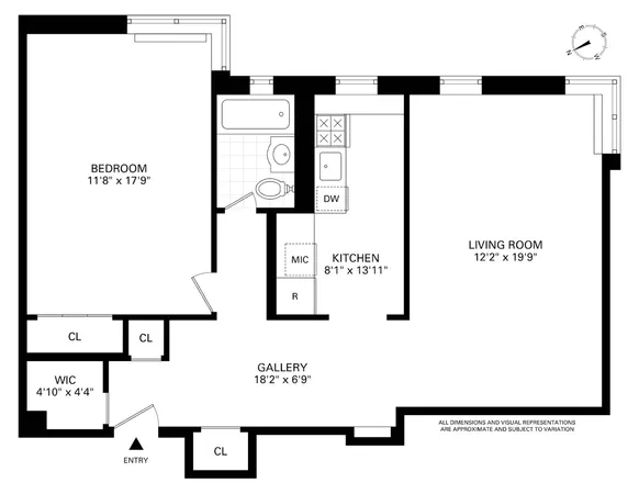 $895,000 | 40 Prospect Park West, Unit 6E | Park Slope