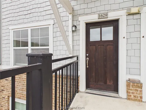 a view of front door of house