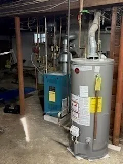 a view of water heater room