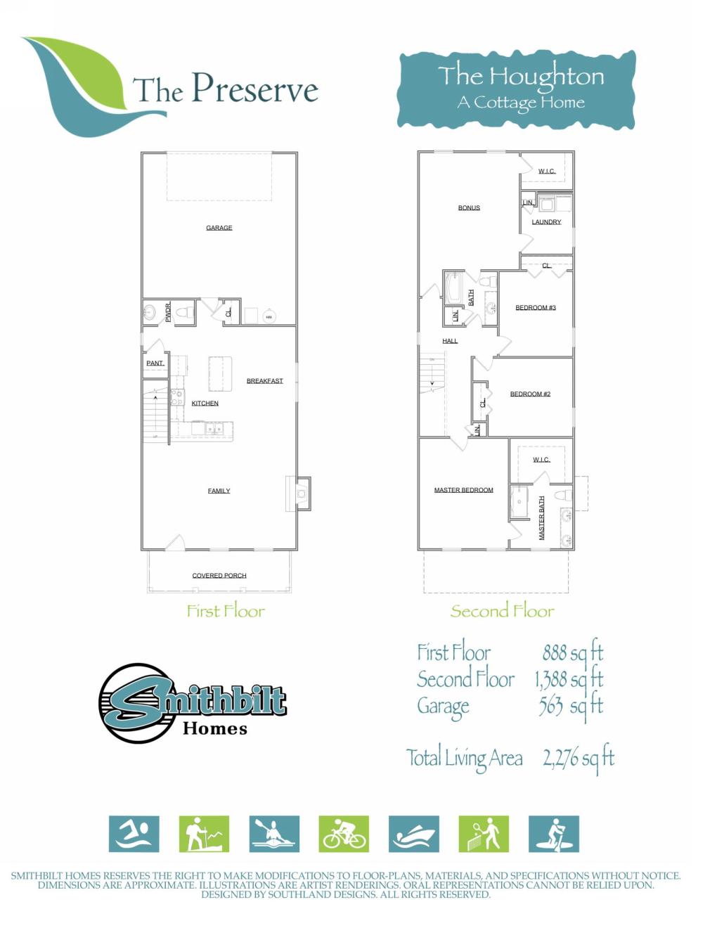 110 Hackberry Street, Unit LOT40BR Oak Ridge, TN 37830 - Photo 12 of 12 Houghton Floorplan
