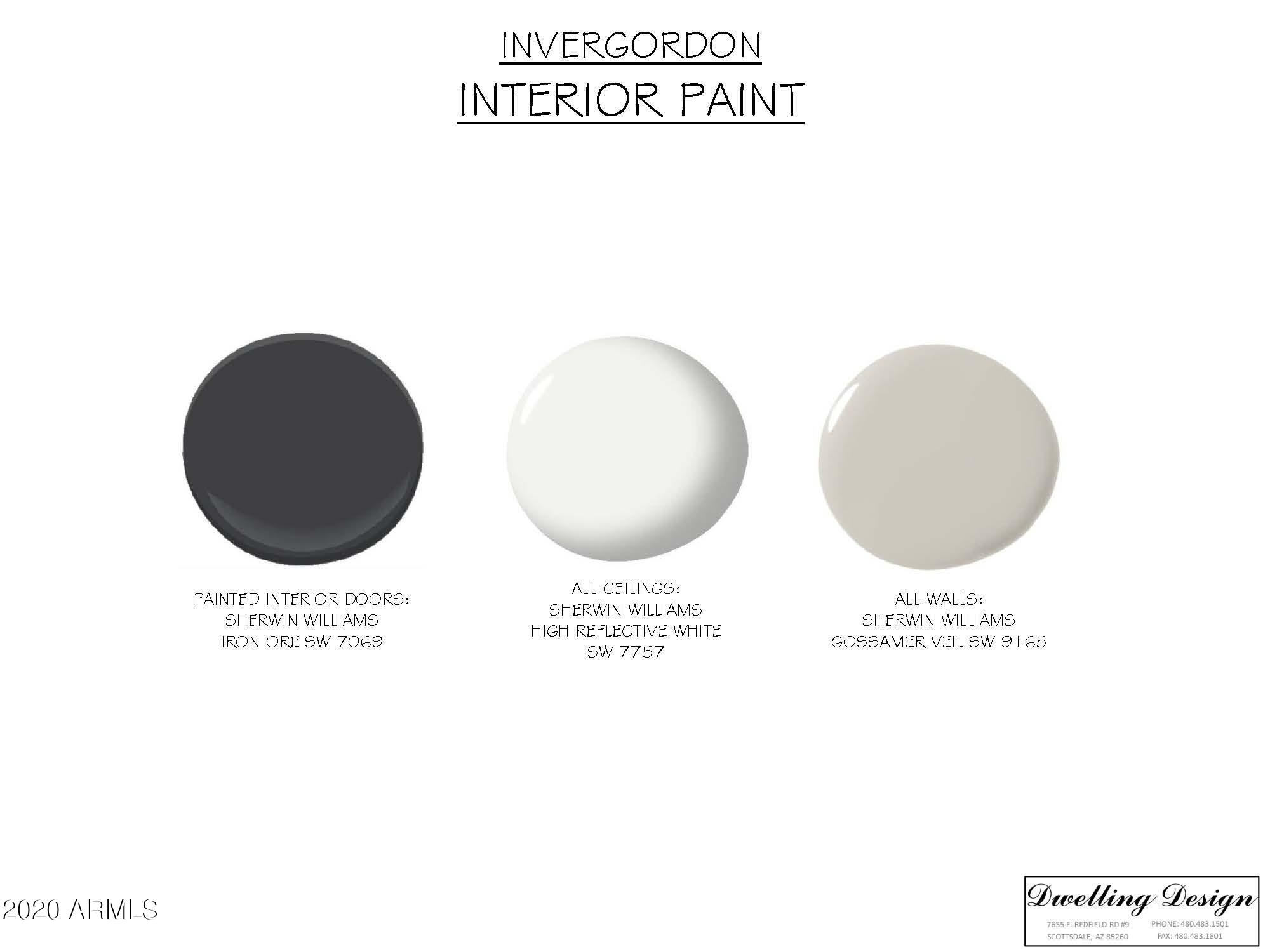 5641 North Invergordon Road Paradise Valley, AZ 85253 - Photo 70 of 71 interior paint board