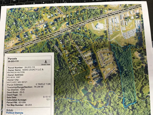 $95,000 | 0 Triplett Drive, Natchez, MS 39120