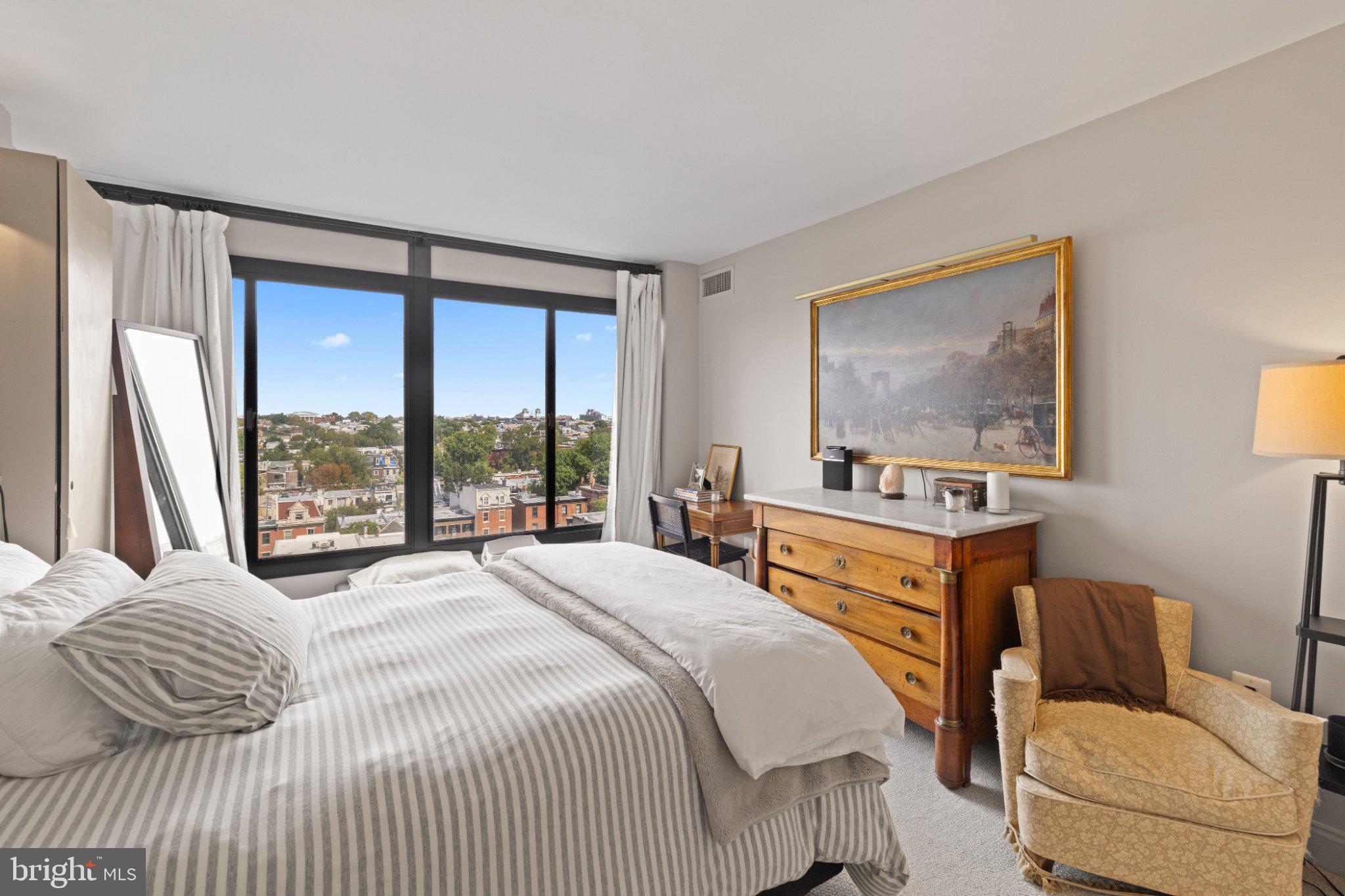 2001 Hamilton Street, Unit 1119 Philadelphia, PA 19130 - Photo 19 of 44 Serene bedroom with city views.