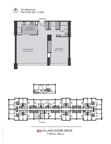 $348,000 | 2800 North Lake Shore Drive, Unit 712, Chicago, IL 60657