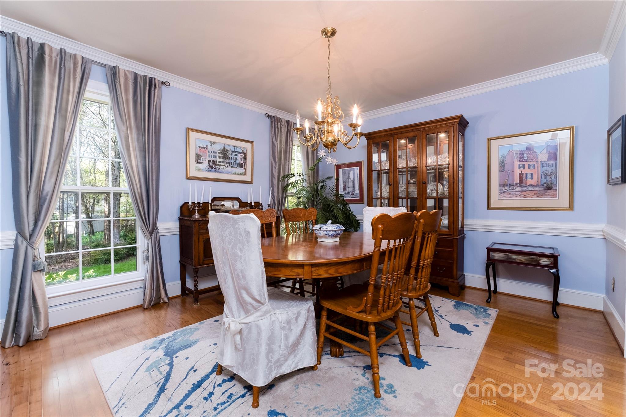 10744 Fairway Ridge Road Charlotte, NC 28277 - Photo 5 of 18 a view of a dining room with furniture window and wooden floor