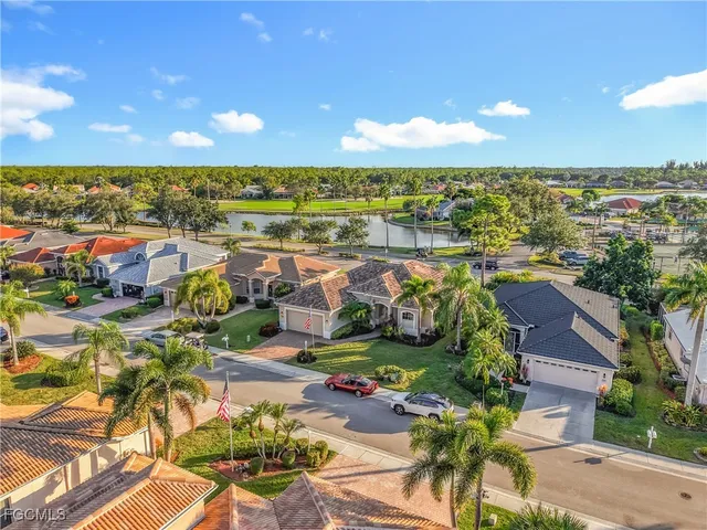 a view of a city with lawn chairs