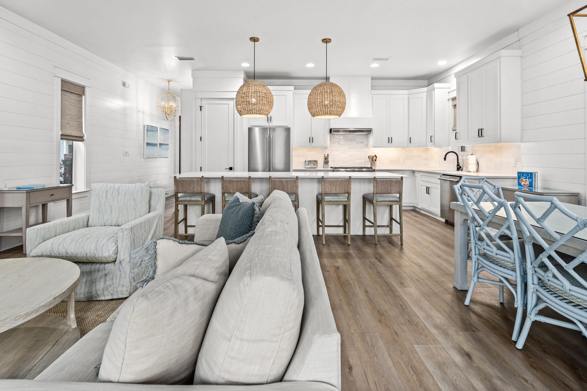 70 Trigger Trail East Inlet Beach, FL 32461 - Photo 18 of 67 a large kitchen with a table and chairs