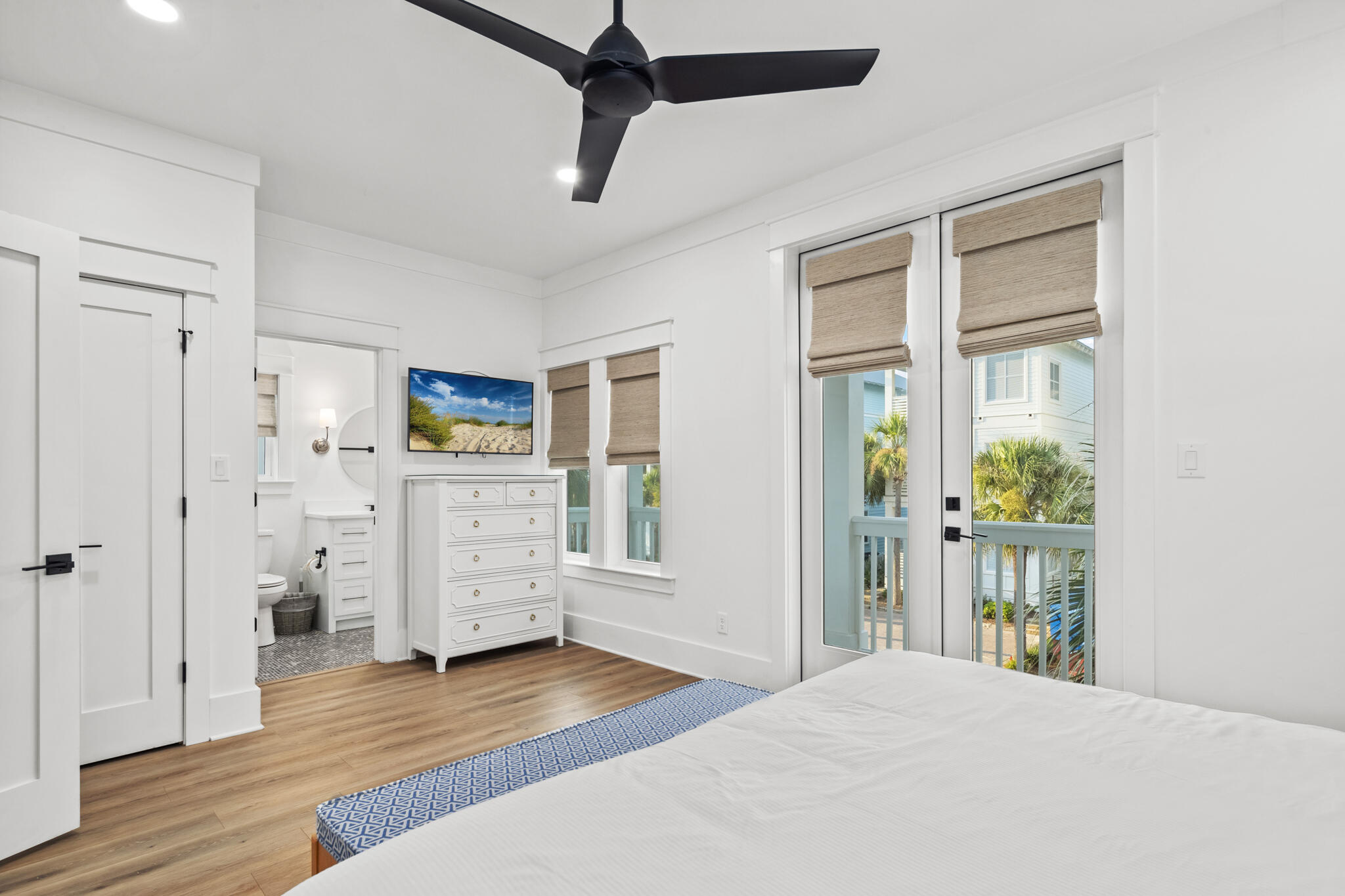 70 Trigger Trail East Inlet Beach, FL 32461 - Photo 28 of 67 a view of a hallway with wooden floor and closet area