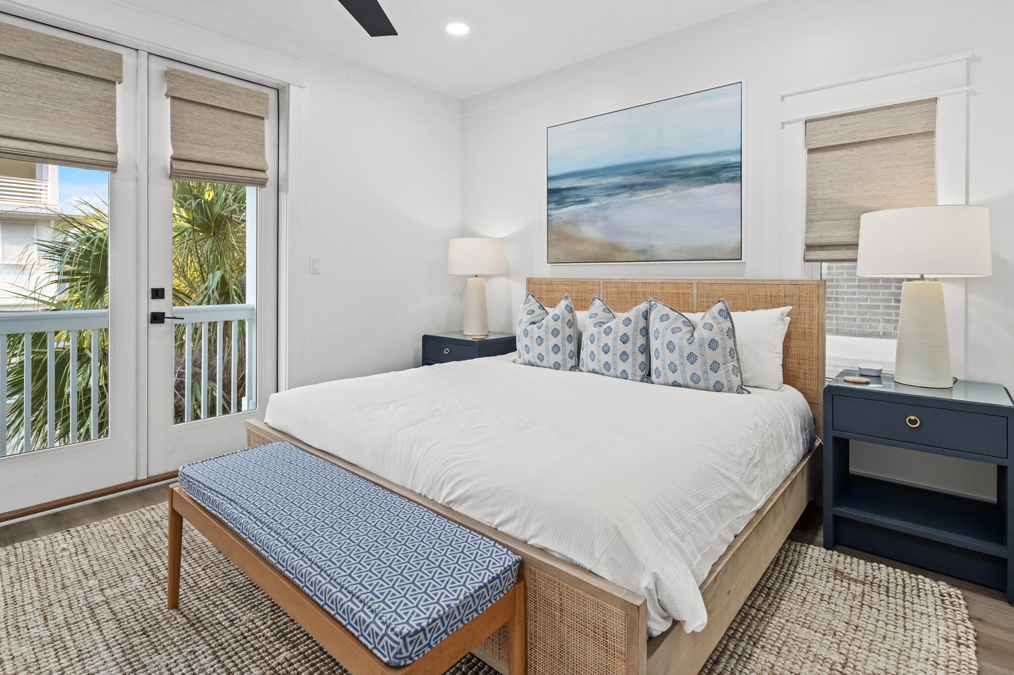 70 Trigger Trail East Inlet Beach, FL 32461 - Photo 29 of 67 a bedroom with a bed a painting and a window