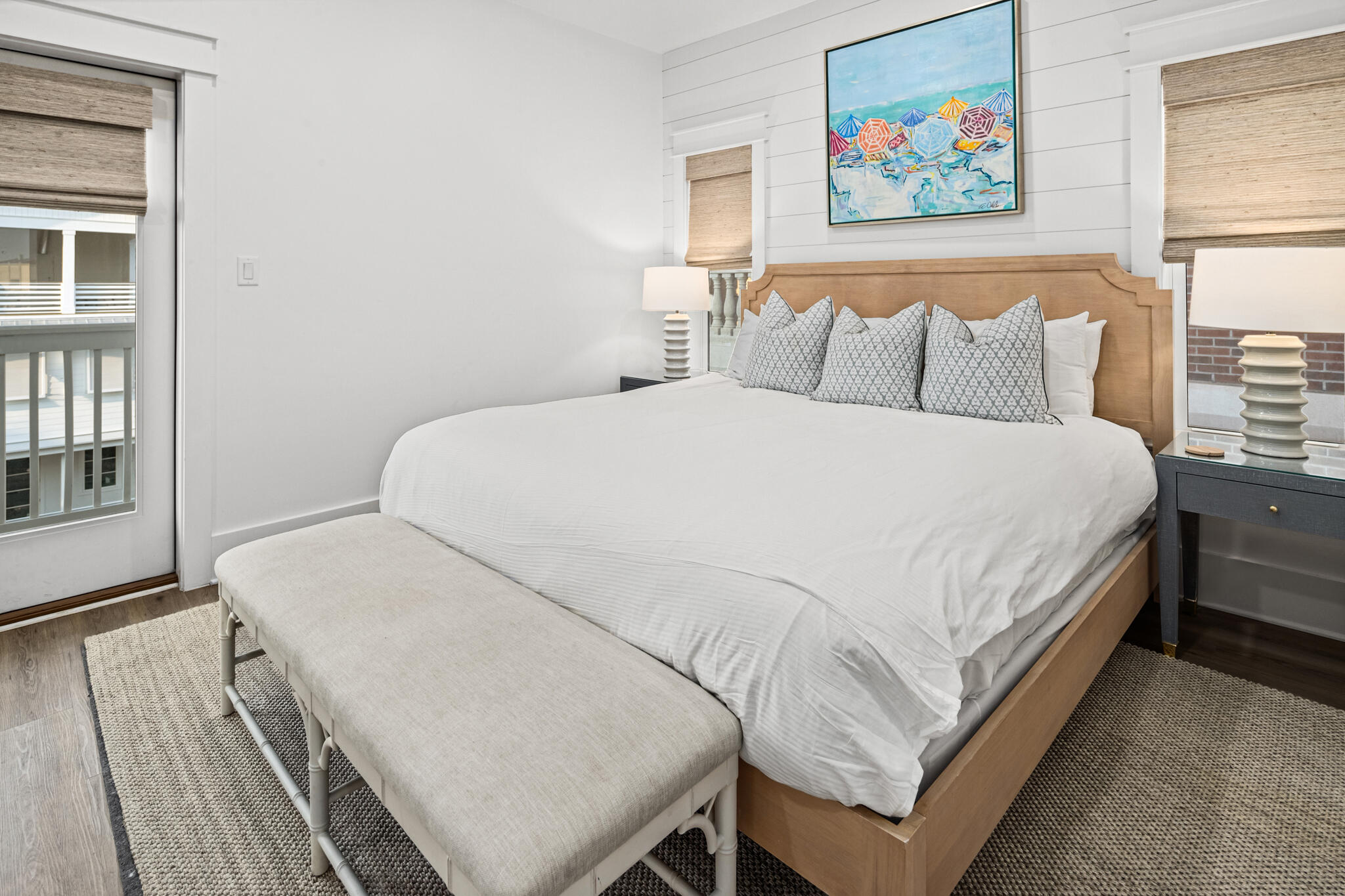 70 Trigger Trail East Inlet Beach, FL 32461 - Photo 45 of 67 a bedroom with a bed and a painting on the wall