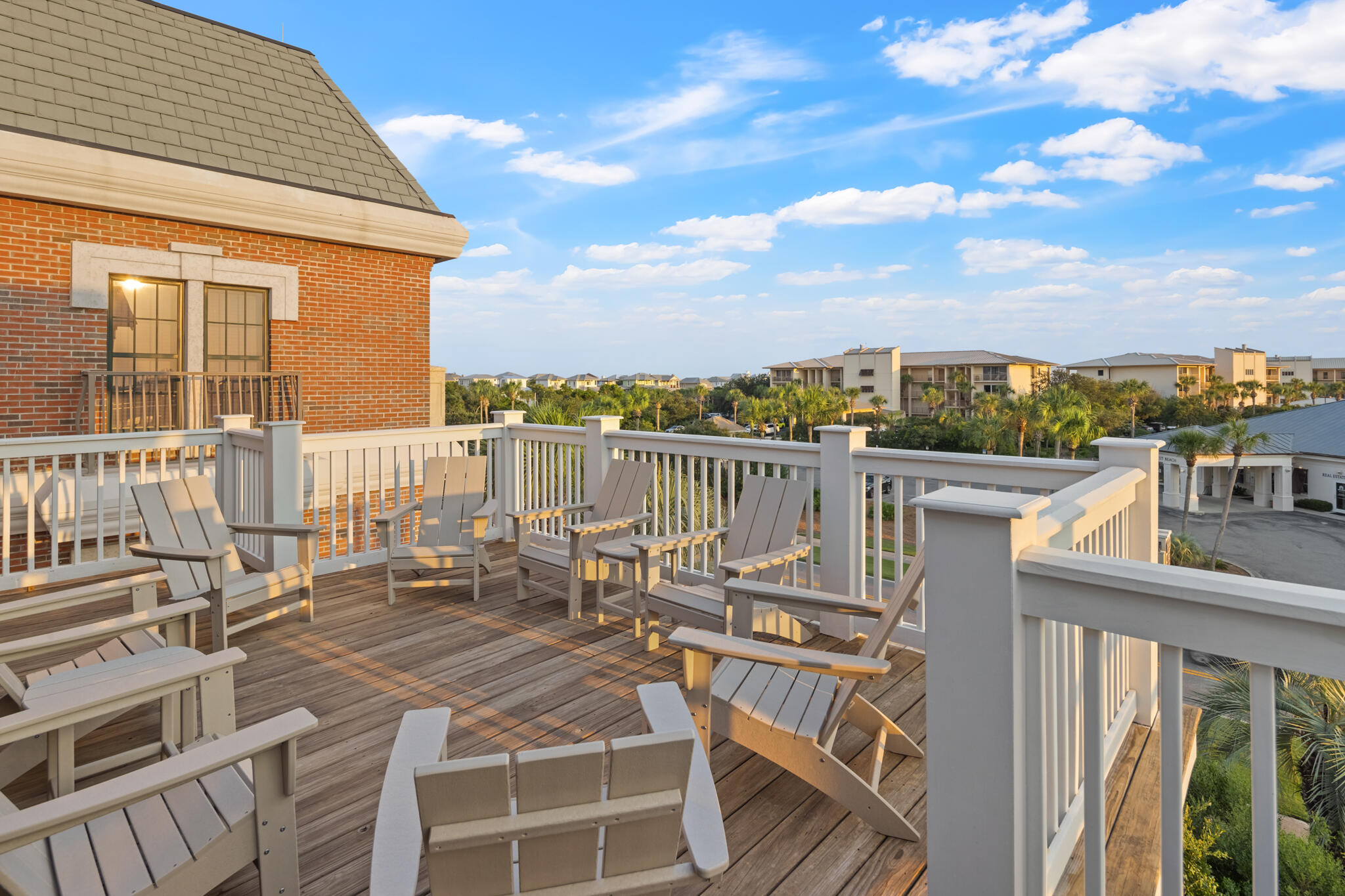 70 Trigger Trail East Inlet Beach, FL 32461 - Photo 57 of 67 a view of a balcony with two chairs and a table