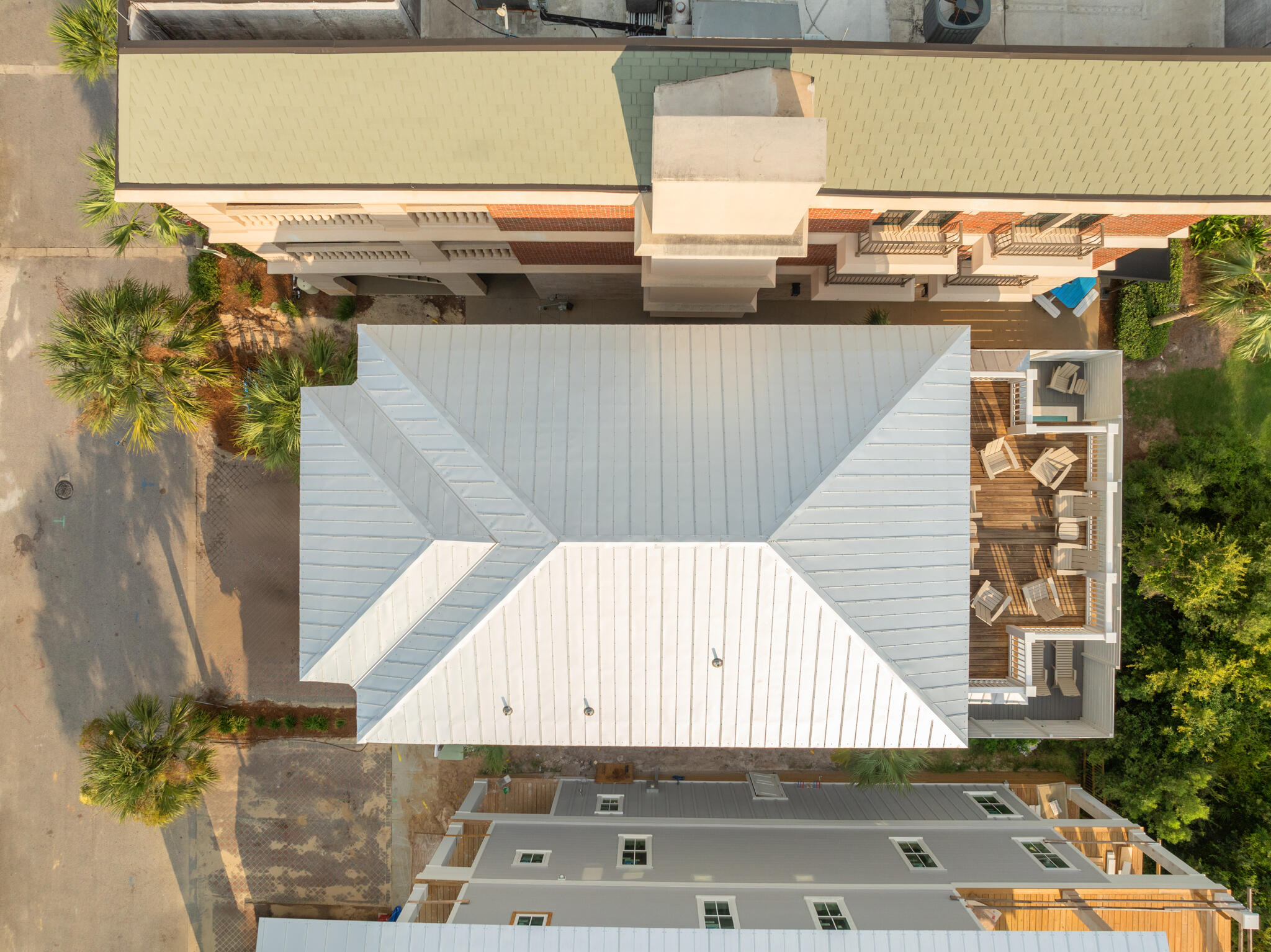 70 Trigger Trail East Inlet Beach, FL 32461 - Photo 63 of 67 a view of a balcony with wooden floor and potted plants