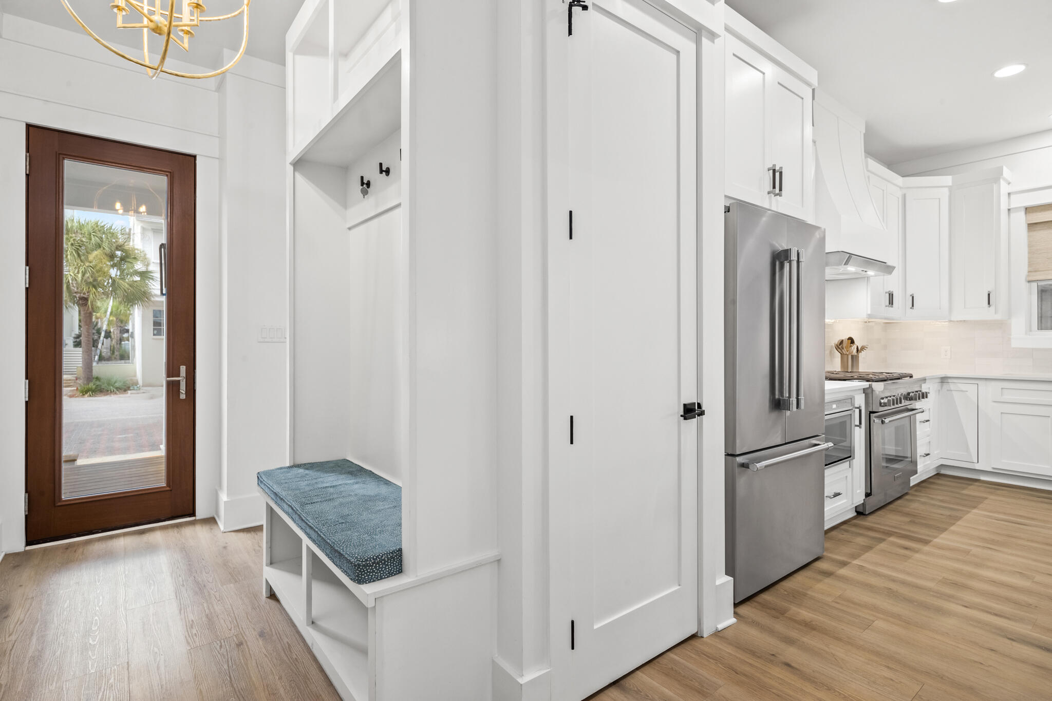 70 Trigger Trail East Inlet Beach, FL 32461 - Photo 10 of 67 a kitchen with stainless steel appliances a refrigerator and wooden floor