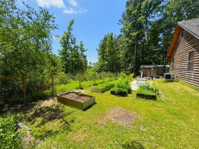 a backyard of a house