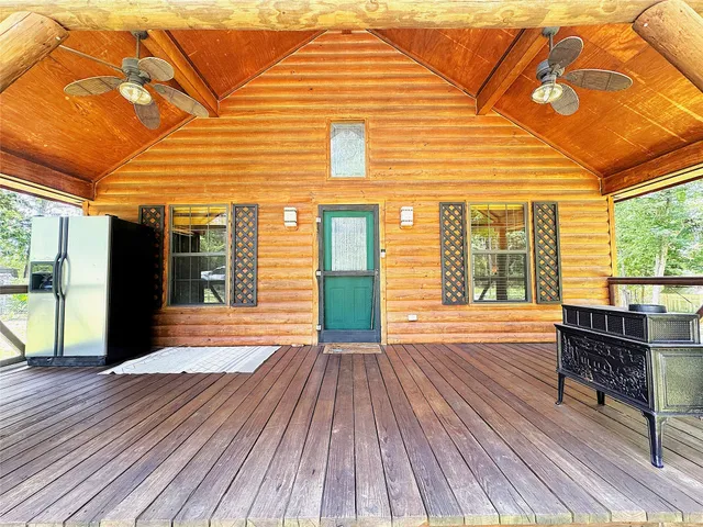 a view of a house with wooden floor