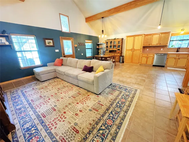 a living room with a couch