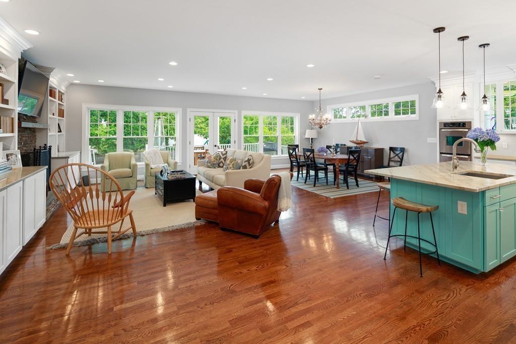 41 Kimball Beach Road Hingham, MA 02043 - Photo 9 of 42 a living room with furniture and a large window