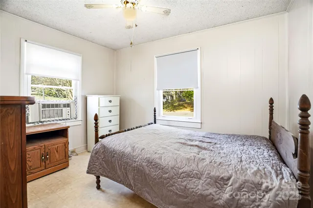 a street view along with trees and buildings