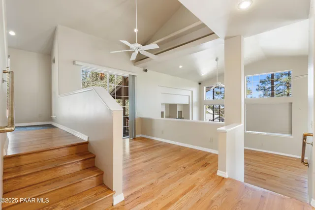 a view interior of the house and wooden floor