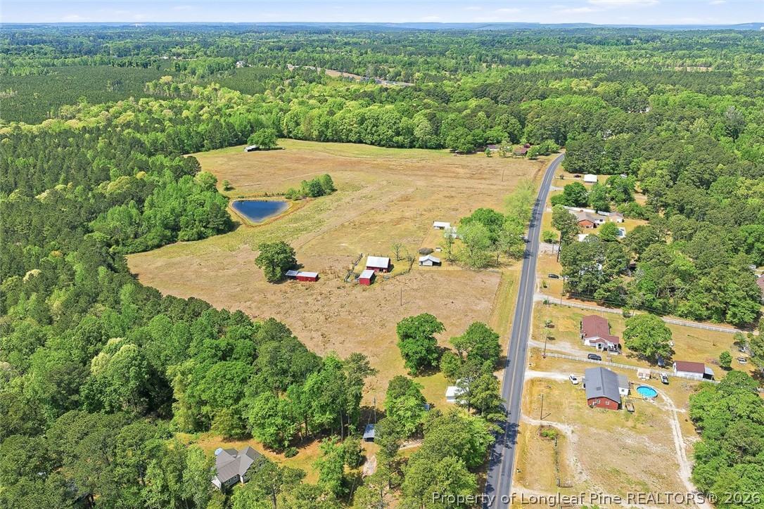 249 Nicholson Road Rockingham, NC 28379 - Photo 30 of 47 an aerial view of a residential houses with outdoor space and street view