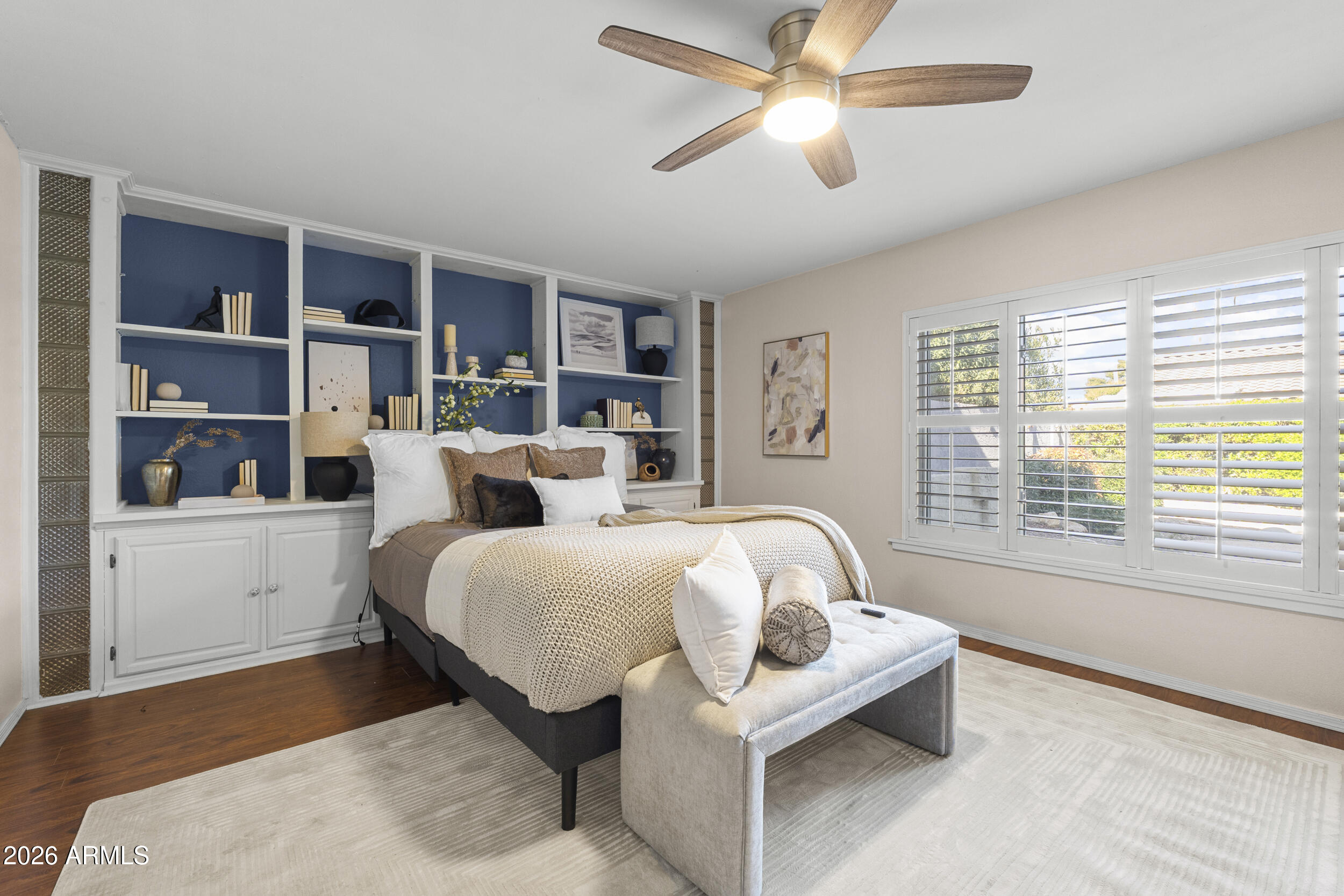 1608 East Weathervane Lane Tempe, AZ 85283 - Photo 15 of 33 a bed room with a bed and a window