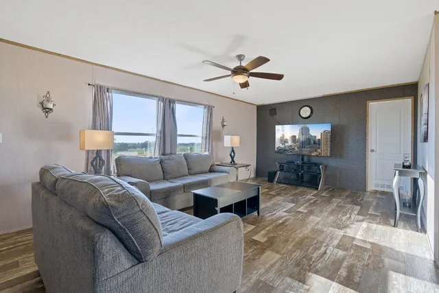 a workspace with furniture and window