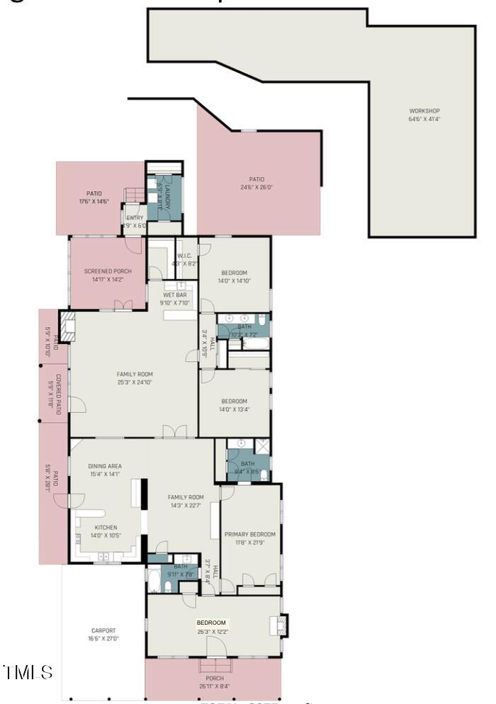 6716 Dwight Rowland Road Willow Spring, NC 27592 - Photo 24 of 24 Floor Plan