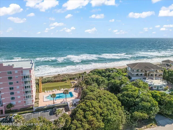 a view of an ocean and beach