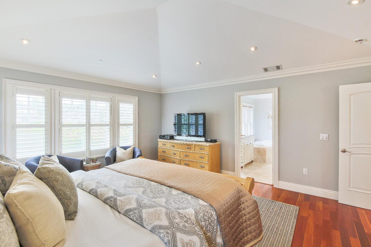 1637 Westmoor Road Burlingame, CA 94010 - Photo 38 of 54 a bedroom with a large bed and a window