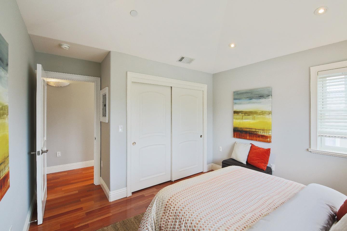 1637 Westmoor Road Burlingame, CA 94010 - Photo 48 of 54 a bedroom with a bed and a window