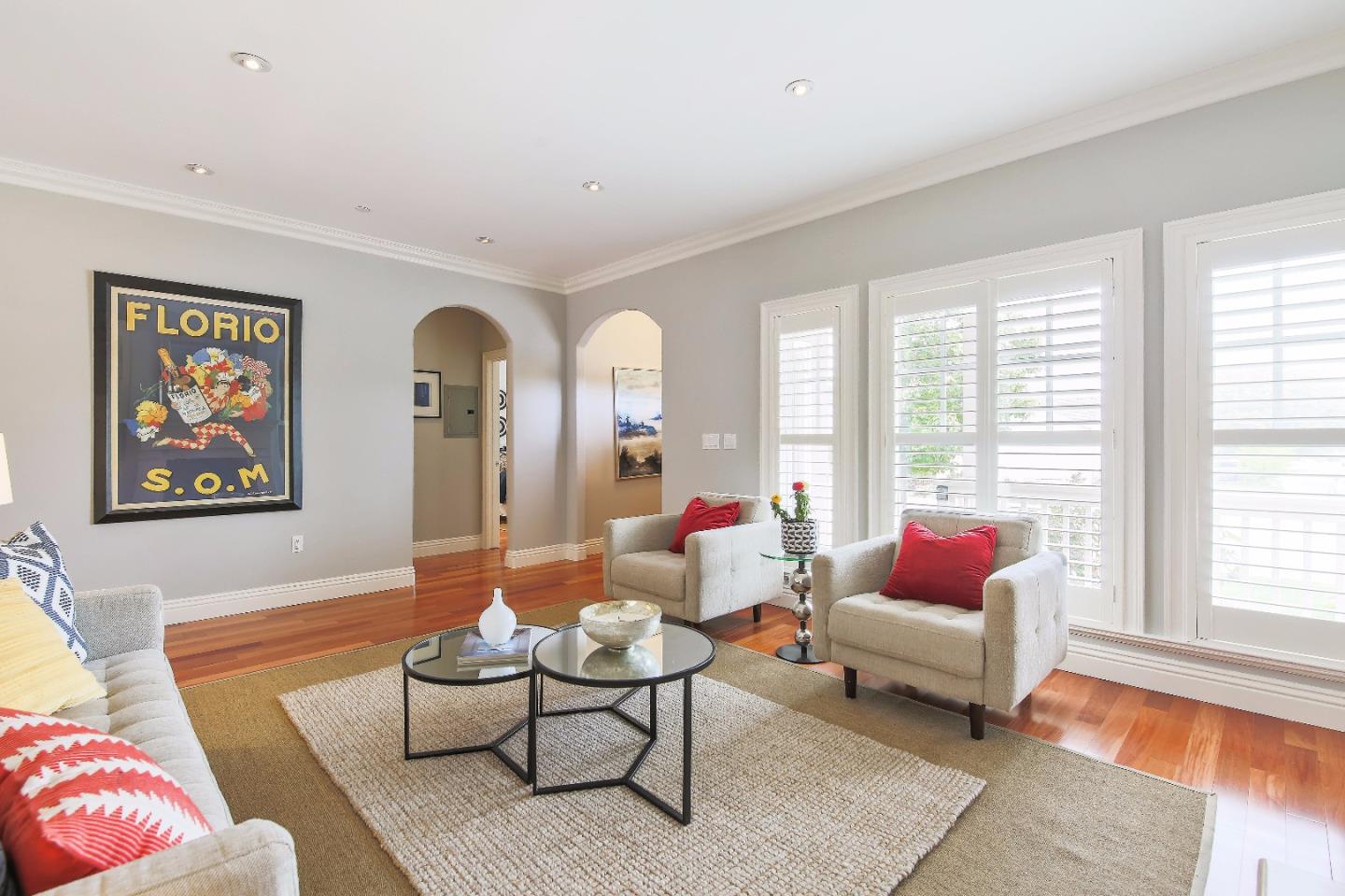 1637 Westmoor Road Burlingame, CA 94010 - Photo 9 of 54 a living room with furniture and a large window